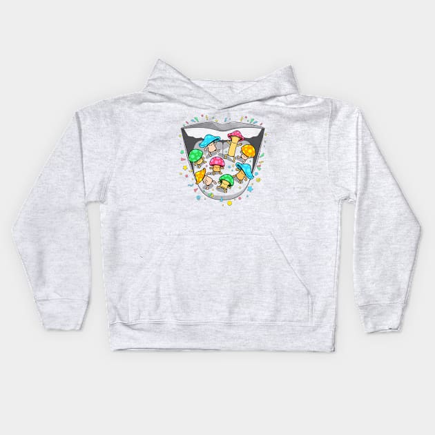 Psilocybin Dance Kids Hoodie by Tobe_Fonseca